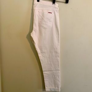 White Hudson Crop Harkin super skinny with cuff